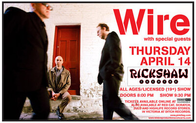 Wire, Sutures @ Rickshaw Theatre Apr 14 2011 - Apr 30th @ Rickshaw Theatre