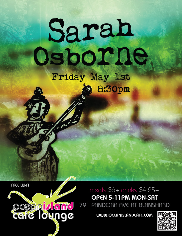Sarah Osborne @ Ocean Island Lounge May 1 2015 - Jun 7th @ Ocean Island Lounge
