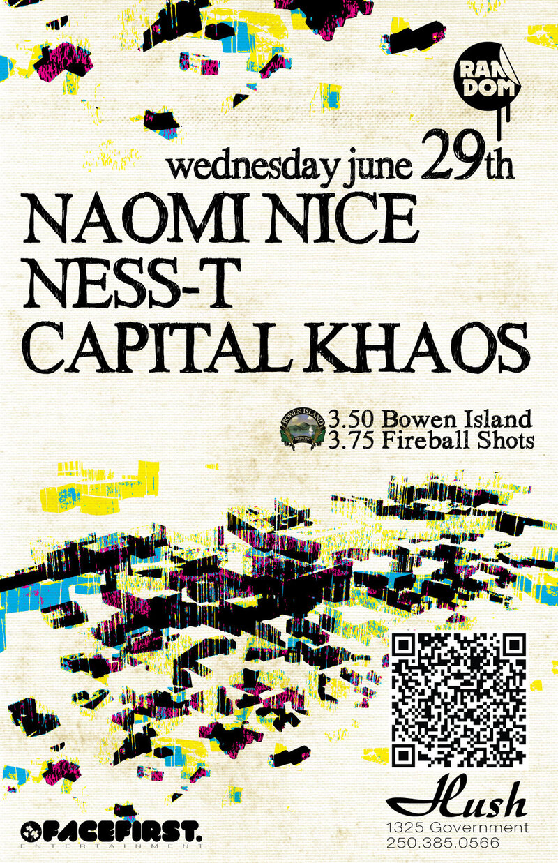 House n' Electro!: Naomi Nice, Ness-T, Capital Khaos @ Hush Jun 29 2011 - Jun 8th @ Hush