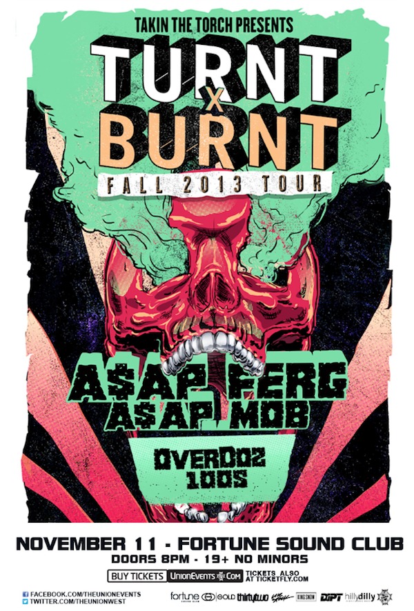 A$AP FERG, A$AP Mob, OVERDOZ, 100S @ Fortune Sound Club - Nov 11, 2013