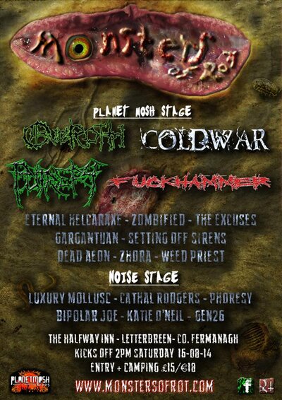 Eternal Helcaraxe, Overoth, Coldwar, Putrefy, and many more! @ The Halfway Inn Aug 16 2014 - May 9th @ The Halfway Inn