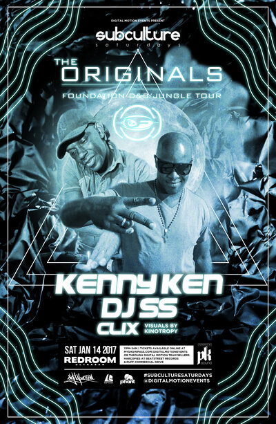 SUBculture Saturdays: Kenny Ken (w/), DJ SS @ The Red Room Jan 14 2017 - Jun 24th @ The Red Room