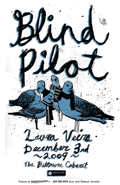 Blind Pilot, LAURA VEIRS @ The Biltmore Cabaret Dec 3 2009 - May 6th @ The Biltmore Cabaret