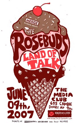 The Rosebuds, Land of Talk, Love and Mathematics @ The Media Club Jun 9 2007 - May 13th @ The Media Club