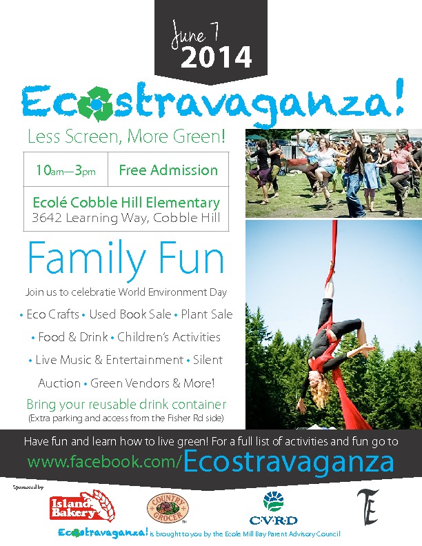 Ecostravaganza @ Ecole Cobble Hill - Jun 07, 2014