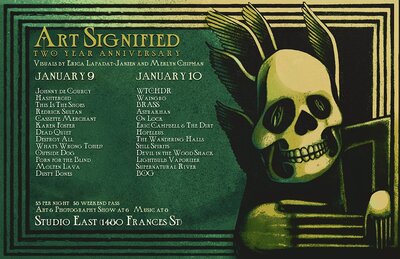 ART SIGNIFIED TWO YEAR ANNIVERSARY @ Studio East Jan 9 2015 - May 7th @ Studio East