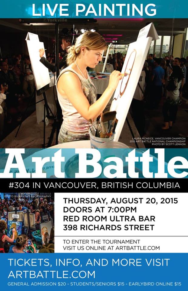 Art Battle Vancouver  @ The Red Room Aug 20 2015 - Jun 20th @ The Red Room