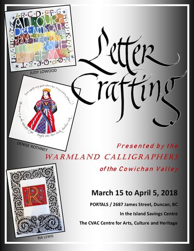 Letter Crafting @ PORTALS Annex Mar 15 2018 - May 11th @ PORTALS Annex