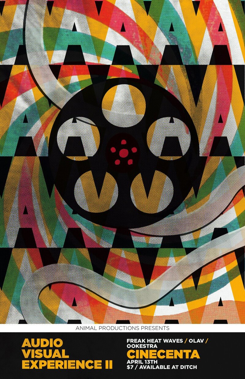AUDIO VISUAL EXPERIENCE II @ CINECENTA: Freak Heat Waves, Olav, Ookestra @ Cincenta Films - Apr 13, 2012