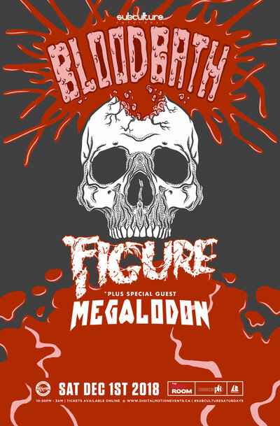 Figure - Bloodbath Tour w/ Megalodon at SUBculture Saturday's @ The Red Room Dec 1 2018 - Jun 16th @ The Red Room