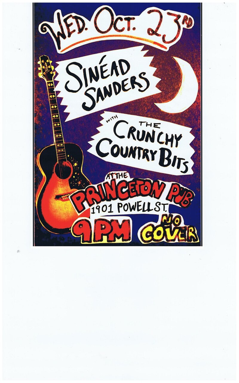 Sin&eacute;ad Sanders, the Crunchy Country Bits @ Princeton Pub Oct 23 2013 - May 8th @ Princeton Pub