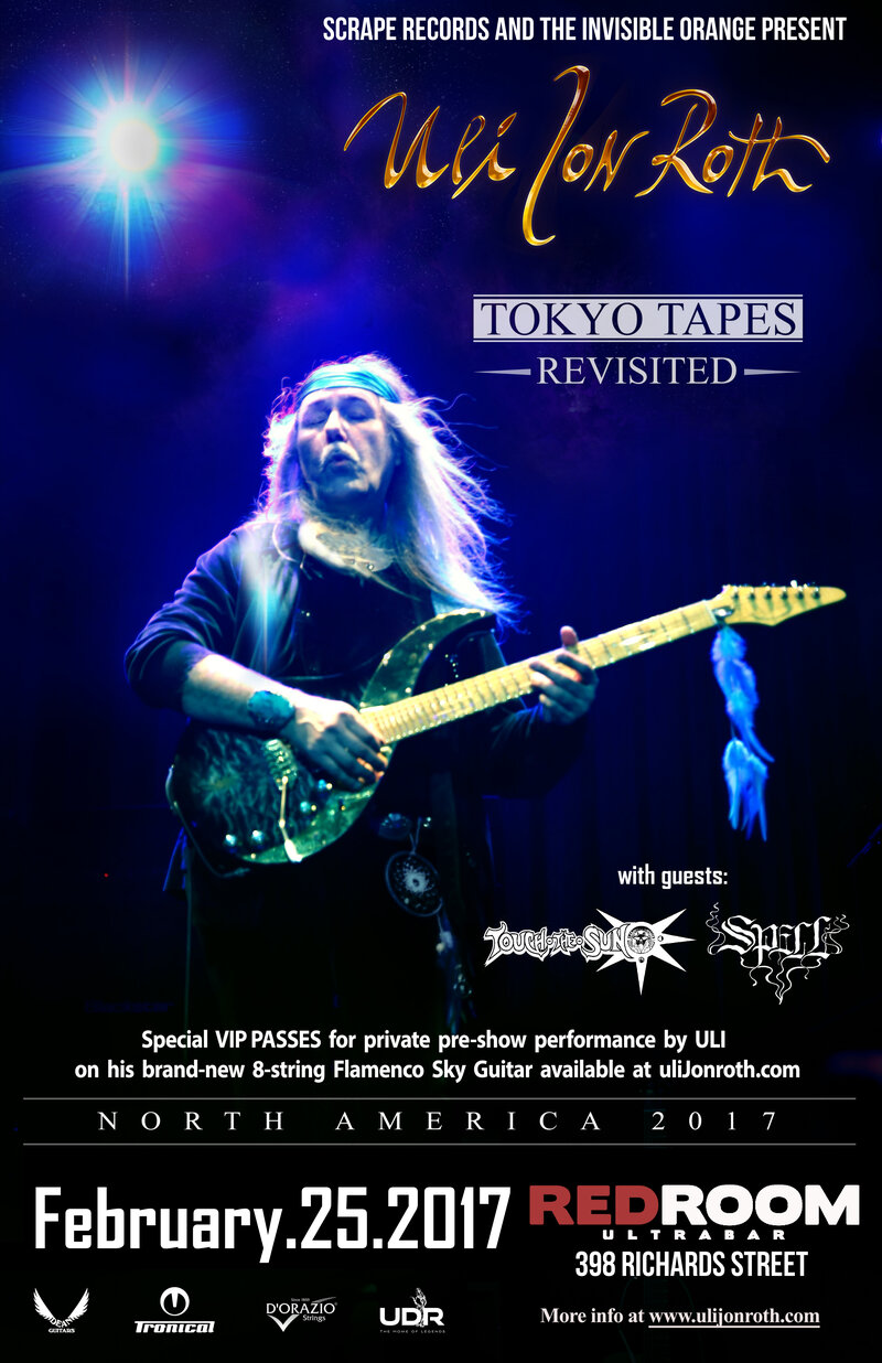 Uli Jon Roth ("Tokyo Tapes Revisited"), W/ Guests @ The Red Room Feb 25 2017 - Jun 23rd @ The Red Room
