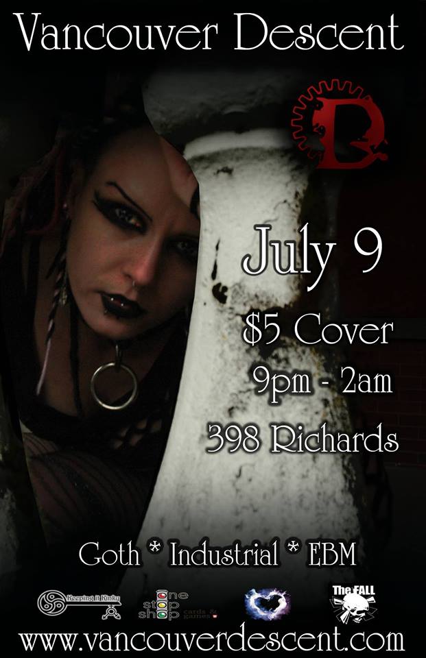 Descent Goth in July @ The Red Room Jul 9 2017 - Jun 23rd @ The Red Room