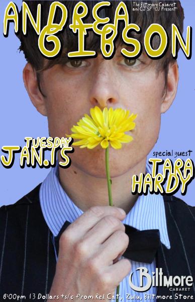 Andrea Gibson, Tara Hardy @ The Biltmore Cabaret Jan 15 2013 - May 8th @ The Biltmore Cabaret