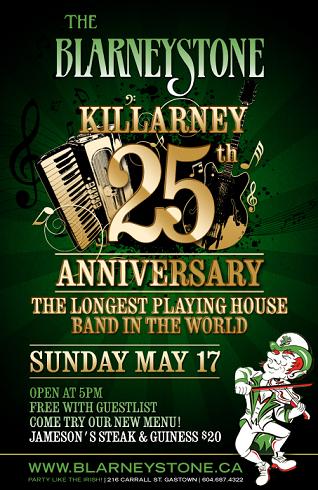 Killarney's 25th Birthday!: Killarney @ Blarney Stone - May 17, 2009