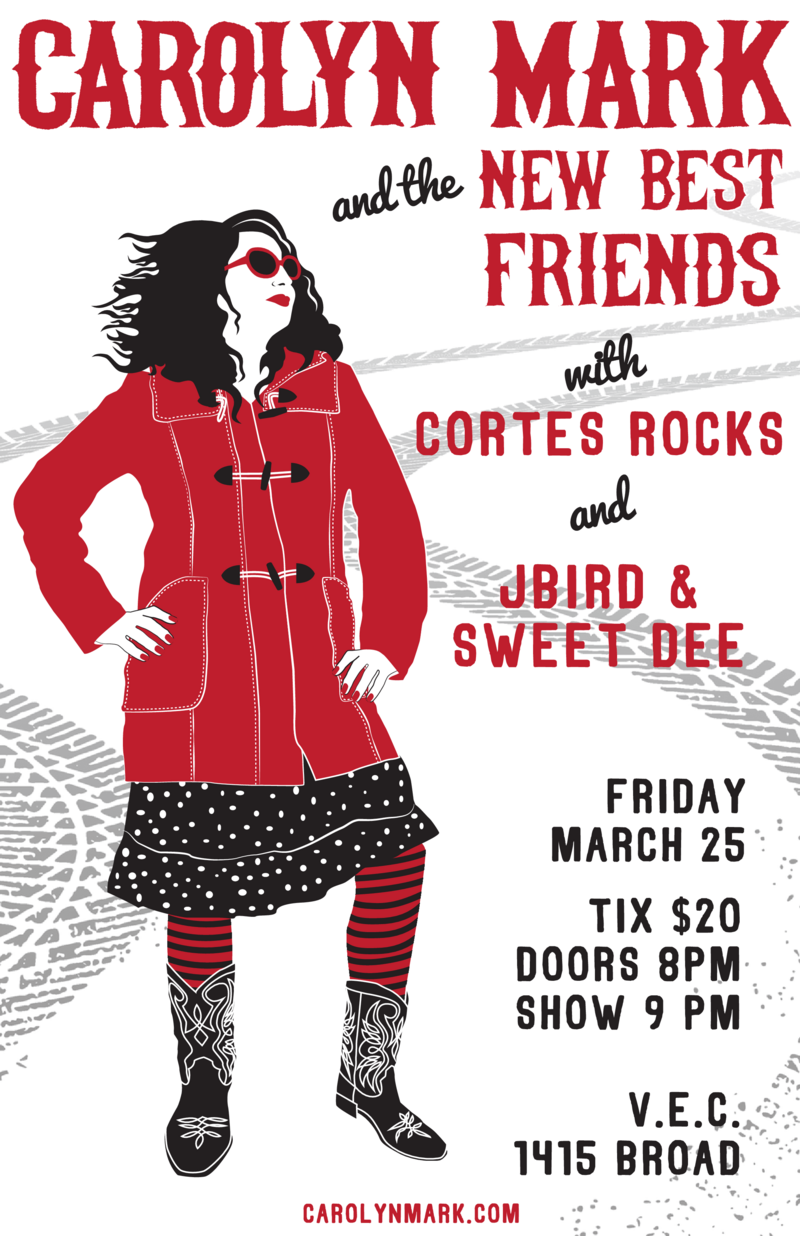 Carolyn Mark & The New Best Friends - May 7th @ Victoria Event Centre