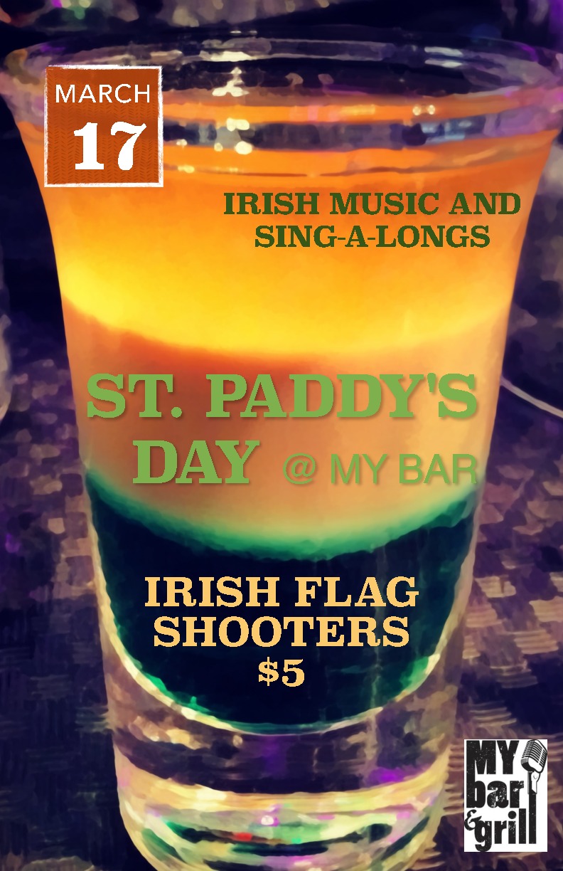 CRAFT YO' IRISH ASS OFF with the KNITTIN KITTENS - IRISH MUSIC AND SING-A-LONGS @ My Bar and Grill Mar 17 2014 - Jun 11th @ My Bar and Grill