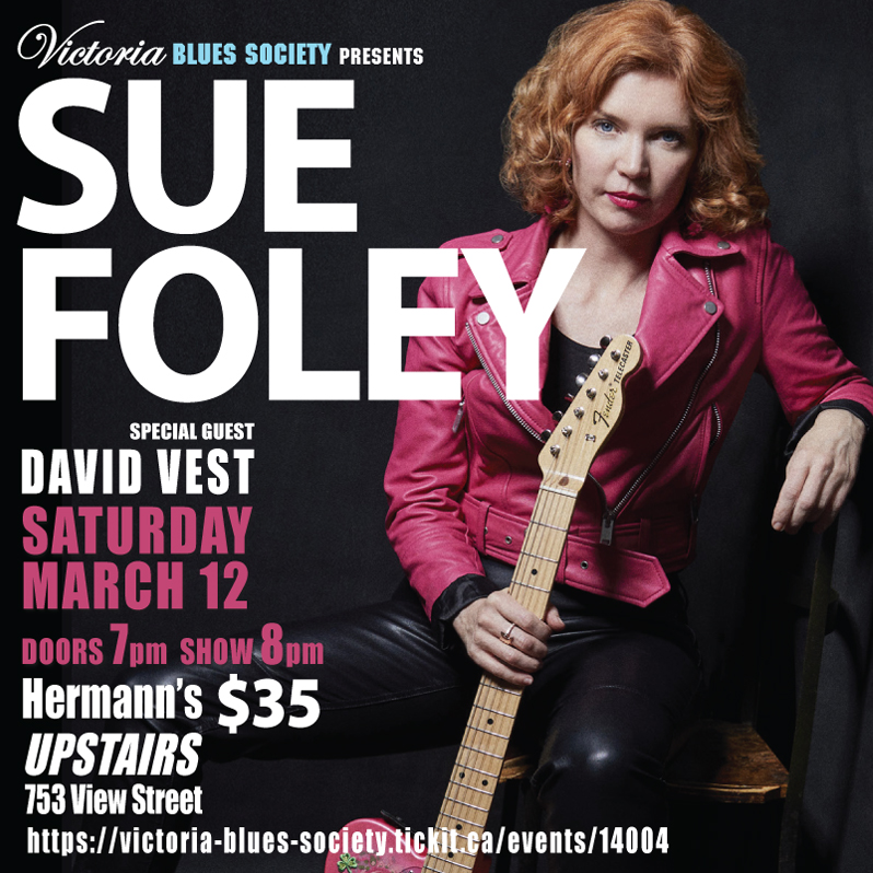 Sue Foley @ Hermann's Upstairs Mar 12 2022 - Jun 4th @ Hermann's Upstairs