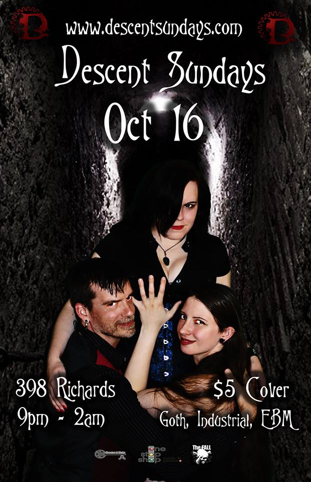 Descent October Goth Night @ The Red Room Oct 16 2016 - Jun 24th @ The Red Room