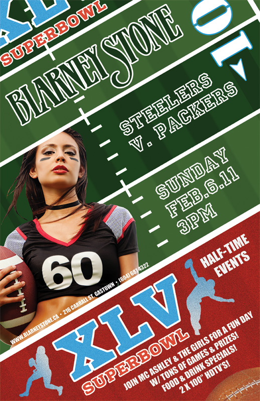 Super Bowl XLV Extravaganza! @ Blarney Stone Feb 6 2011 - Jun 19th @ Blarney Stone