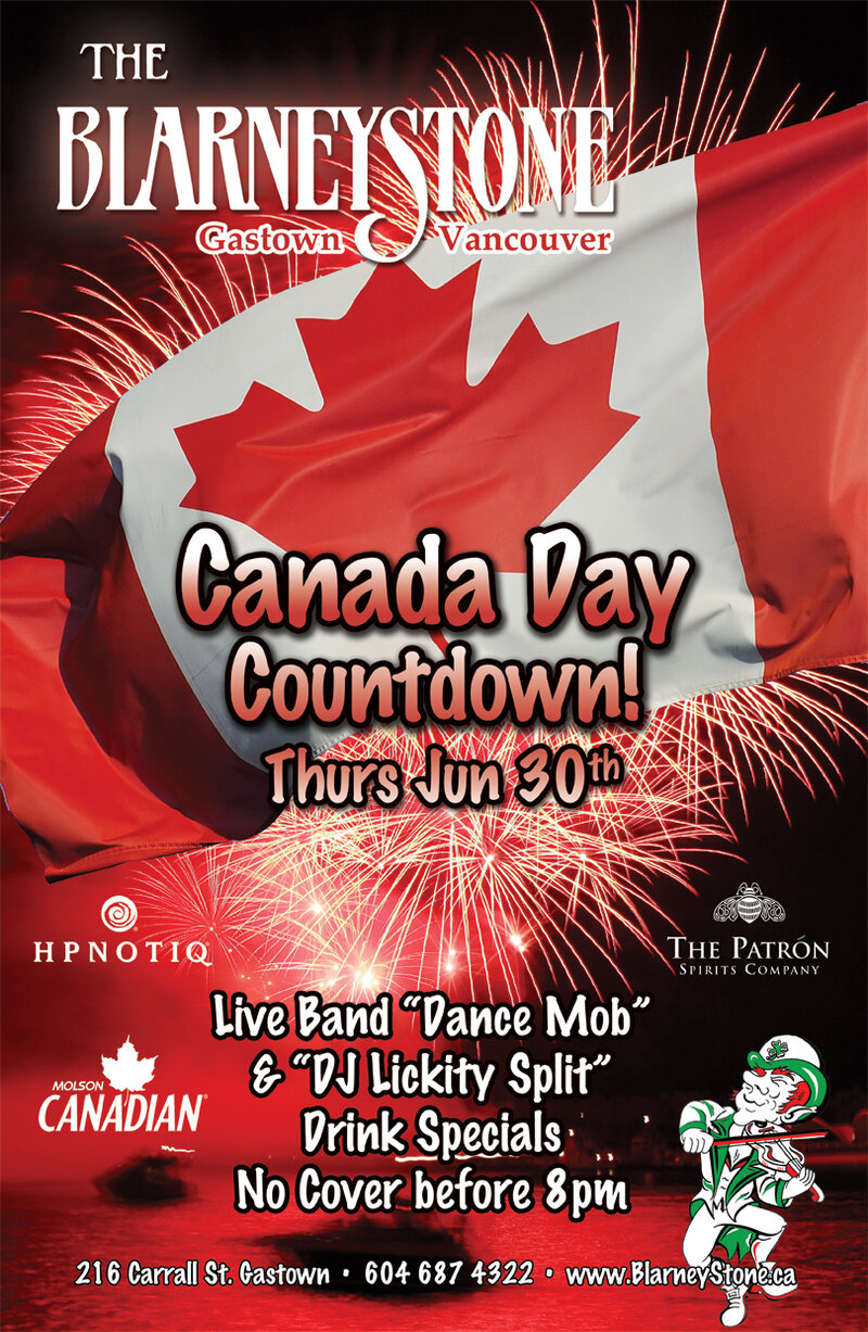 Canada Day Countdown @ Blarney Stone Jun 30 2011 - Jul 17th @ Blarney Stone