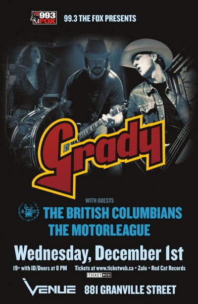 Grady @ Venue Dec 1 2010 - Jun 24th @ Venue