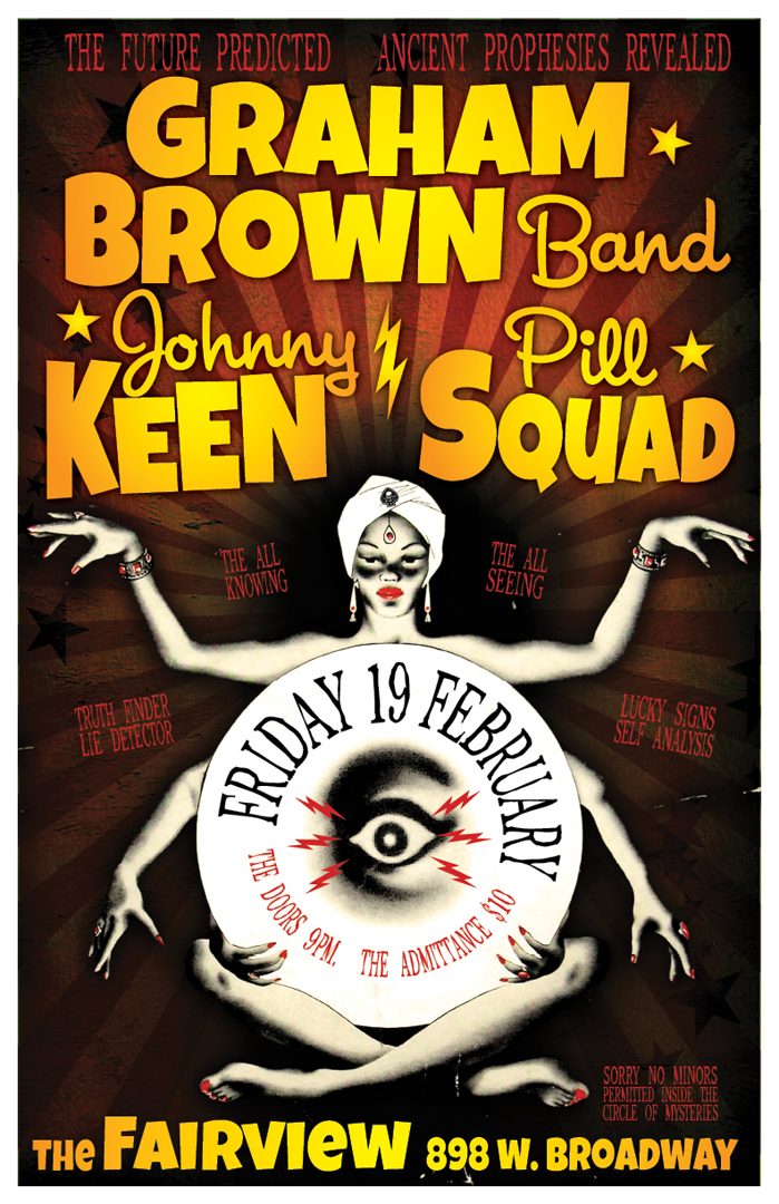 Triple-team action at the Fairview!!: The Graham Brown Band,  Johnny Keen, Pill Squad @ Fairview Pub Feb 19 2016 - May 6th @ Fairview Pub