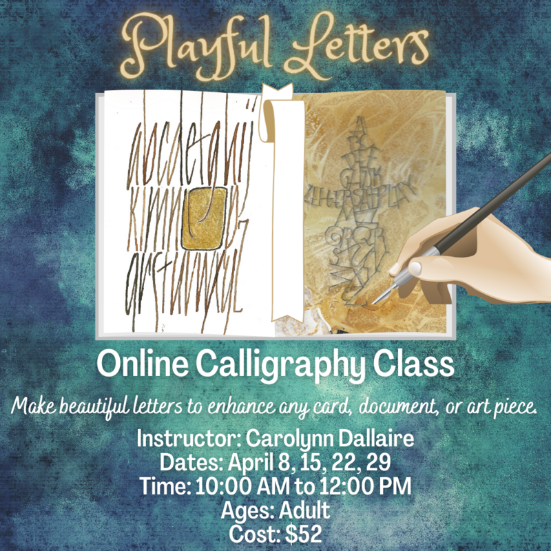 Playful Letters: An Online Calligraphy Workshop: C @ On Zoom Apr 22 2021 - Jun 4th @ On Zoom