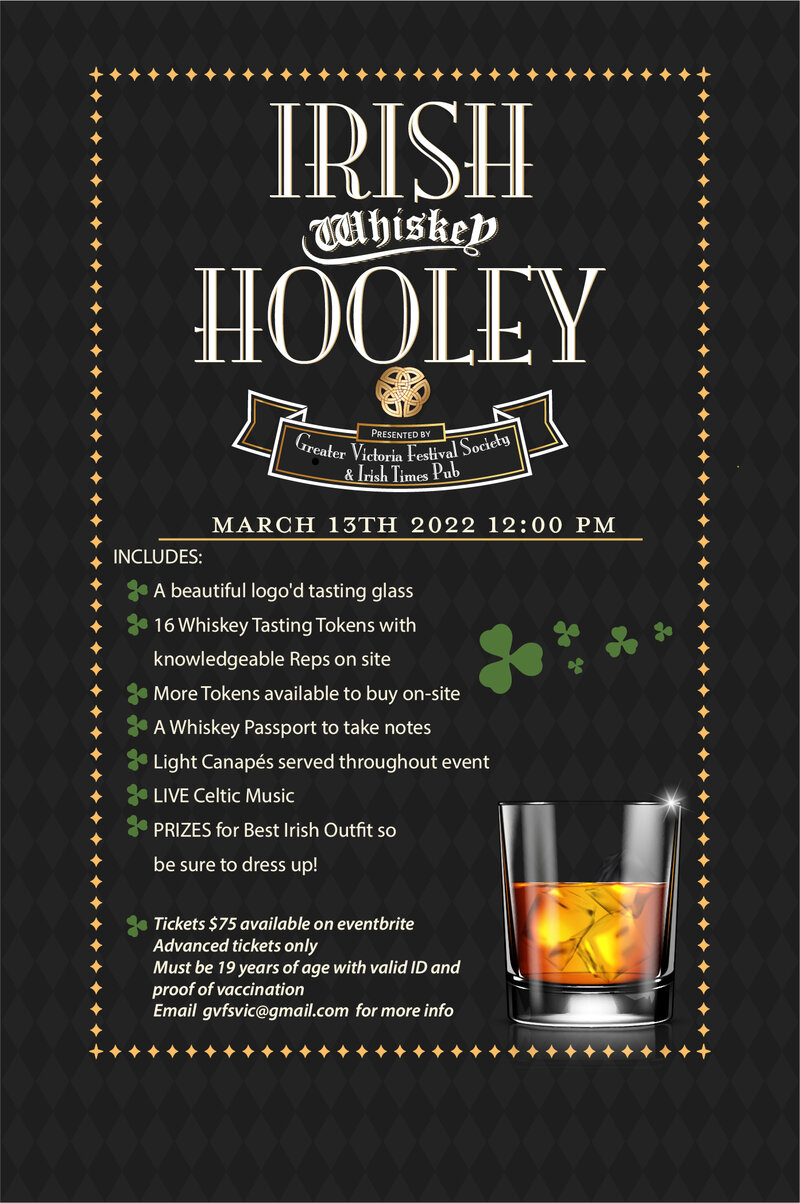 4th Irish Whiskey Hooley - May 6th @ Irish Times Pub