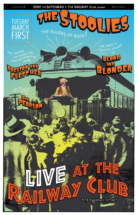 Also, Rail Ale Tuesday!: The Stoolies, Blonde & Blonder , Preston and Fletcher  @ Railway Club Mar 1 2011 - Jul 23rd @ Railway Club
