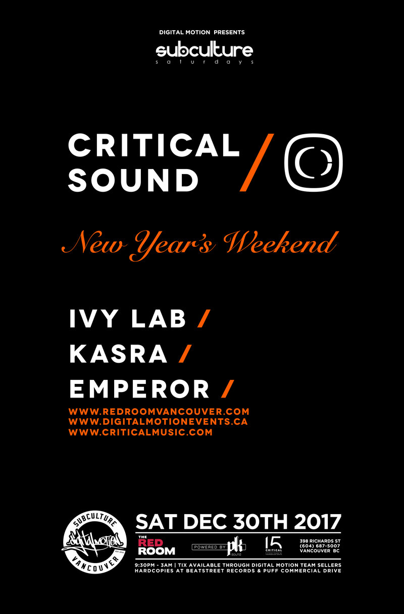 2017 Finale!: Ivy Lab,  Kasra , Emperor @ The Red Room Dec 30 2017 - Jun 22nd @ The Red Room