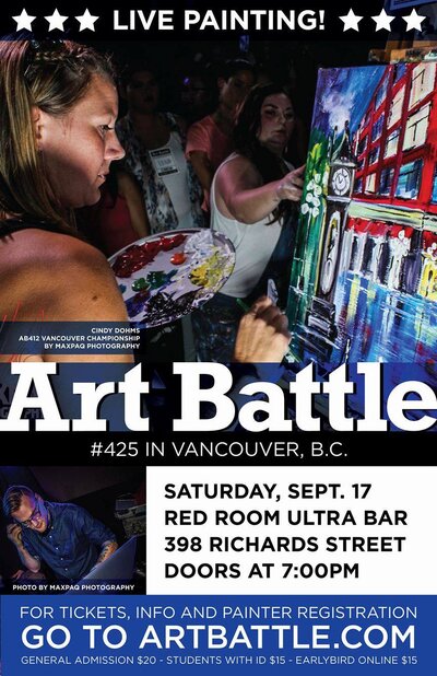 Art Battle 425 - Vancouver @ The Red Room Sep 17 2016 - Jun 23rd @ The Red Room