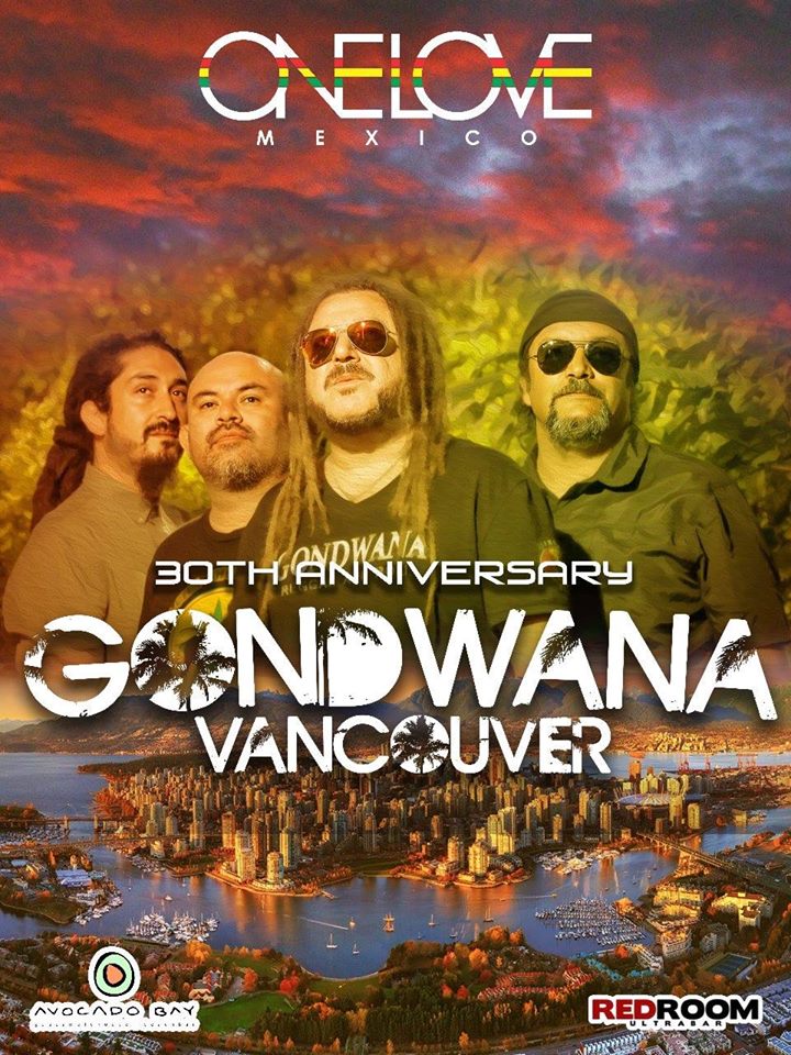 Gondwana In Vancouver 2017 "Latin reggae Danceparty" @ The Red Room Nov 12 2017 - Jun 23rd @ The Red Room