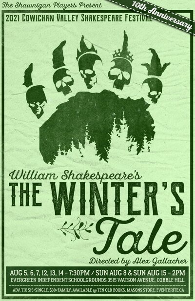 Cowichan Valley Shakespeare Festival 2021 @ Evergreen Independent School - Aug 05, 2021