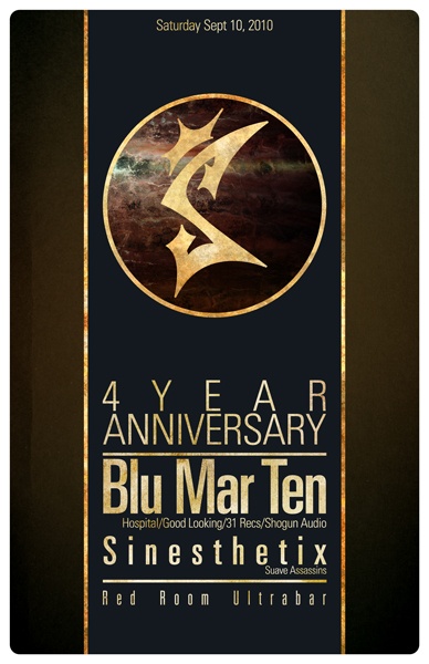 Blu Mar Ten, Sinesthetix @ The Red Room - Sep 10, 2011