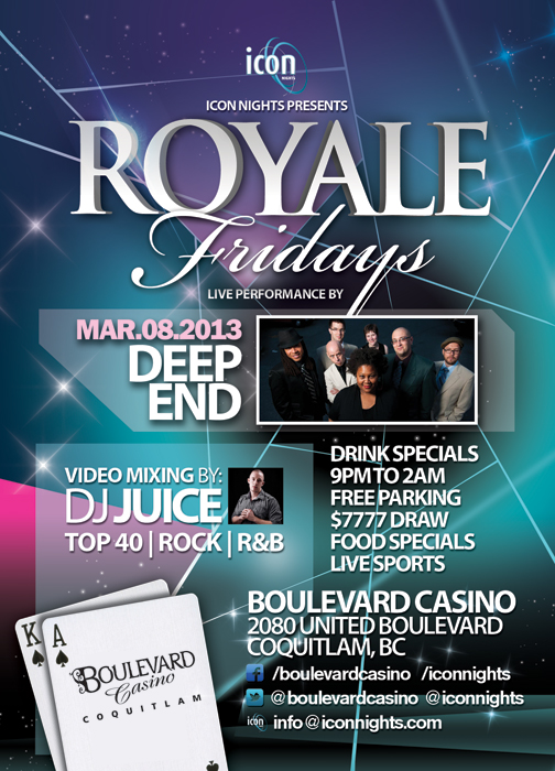 The Deep Funk Band, VIDEO DJ Juice @ Boulevard Casino (Harley-Davidson Stage) - Mar 08, 2013