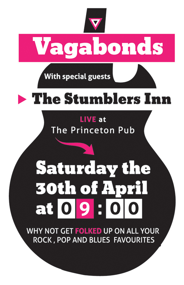 The Vagabonds, Cameron Gunn, The Stumblers Inn @ Princeton Pub Apr 30 2011 - May 8th @ Princeton Pub