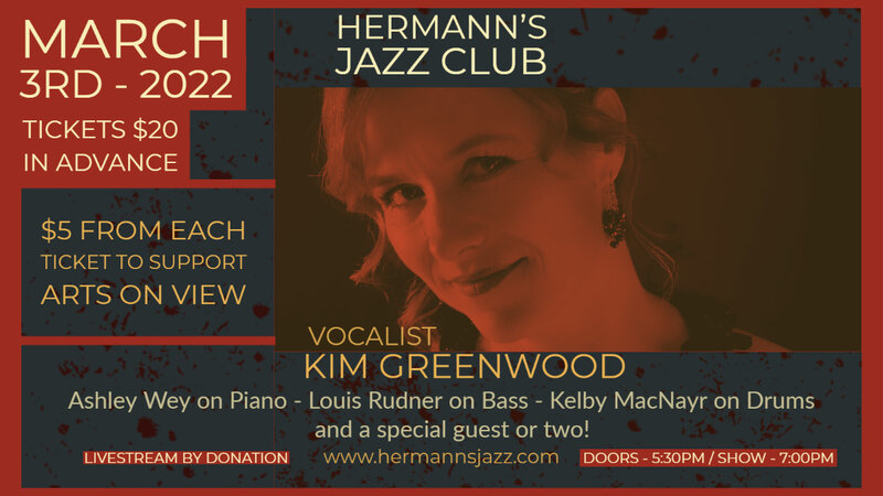 Kim Greenwood - May 6th @ Hermann's Jazz Club