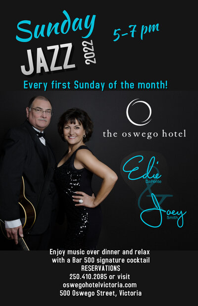 Sunday Jazz Night: Edie DaPonte, Joey Smith @ Bar 500 Jul 3 2022 - May 7th @ Bar 500