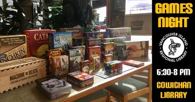 Games Night (Cowichan Library) @ Vancouver Island Regional Library (Cowichan Branch) Nov 20 2018 - Jun 7th @ Vancouver Island Regional Library (Cowichan Branch)