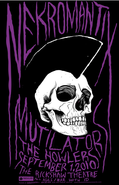 Nekromantix, Mutilators, The Howlers @ Rickshaw Theatre Sep 1 2010 - May 7th @ Rickshaw Theatre
