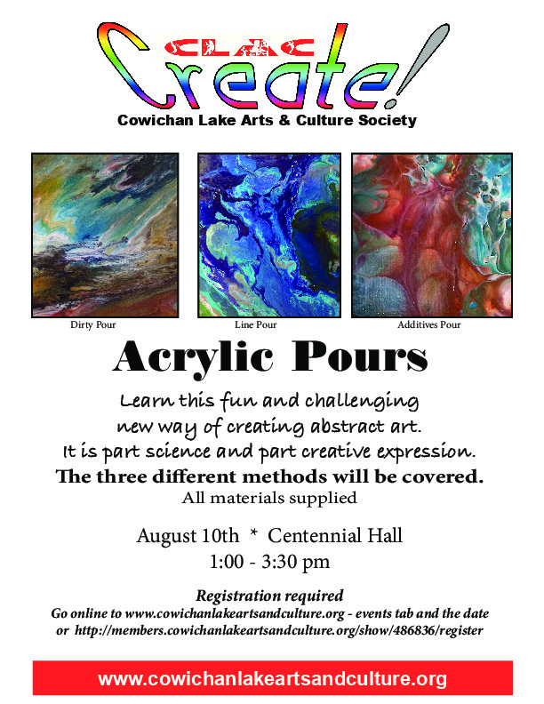 Acrylic Pouring @ Centennial Hall - Upper Level - Aug 10, 2019