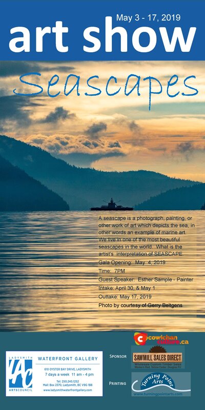 Seascapes @ Ladysmith Waterfront Gallery May 3 2019 - Jun 6th @ Ladysmith Waterfront Gallery