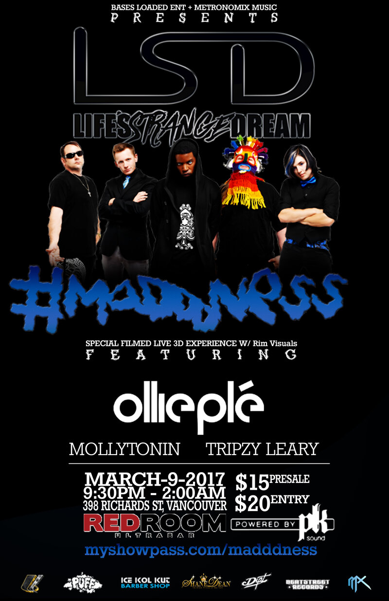 Life's Strange Dream #Madddness, Ollie Ple @ The Red Room Mar 9 2017 - Jun 23rd @ The Red Room