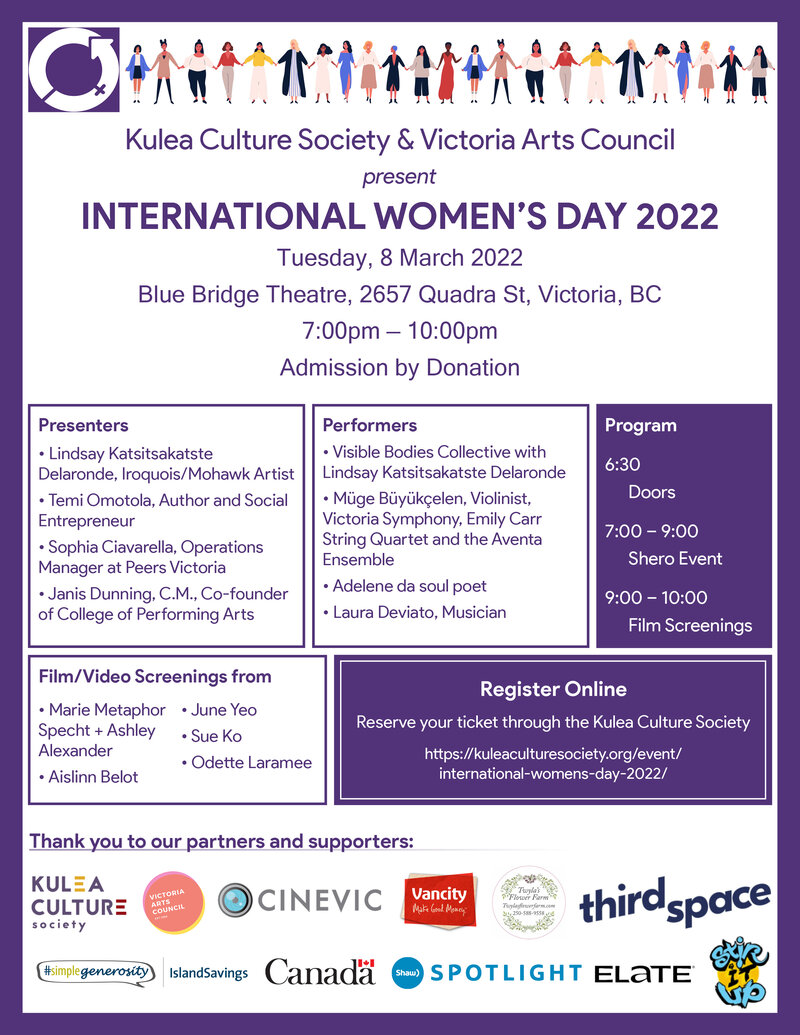 International Women's Day 2022 - May 1st @ Blue Bridge Repertory Theatre
