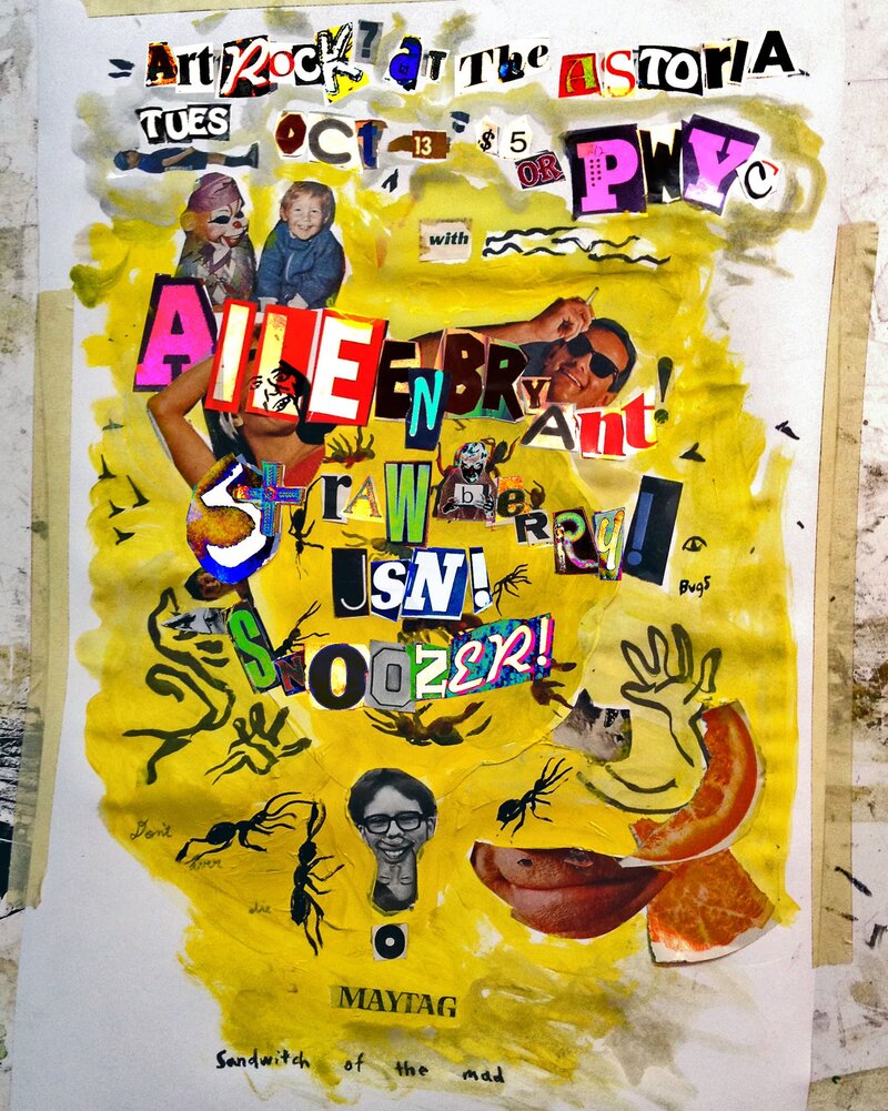 art rock? popular esoteric: Aileen Bryant, Strawberry, JSN, Snoozer @ The Astoria  Oct 13 2015 - Jun 15th @ The Astoria 