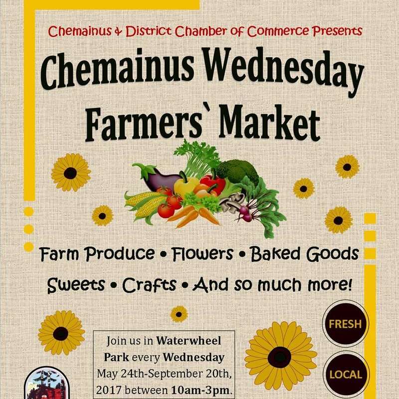 Chemainus Wednesday Market @ Water Wheel Park Jul 12 2017 - May 7th @ Water Wheel Park