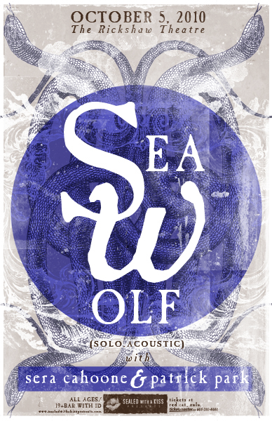 Sea Wolf, Sera Cahoone, Patrick Park @ Rickshaw Theatre Oct 5 2010 - May 6th @ Rickshaw Theatre