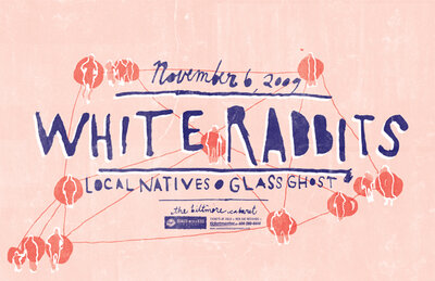 White Rabbits, Local Natives, Glass Ghost @ The Biltmore Cabaret Nov 6 2009 - May 6th @ The Biltmore Cabaret