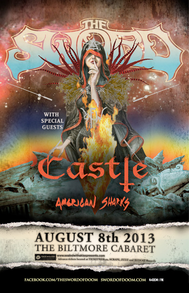The Sword, Castle, American Sharks @ The Biltmore Cabaret Aug 8 2013 - May 9th @ The Biltmore Cabaret